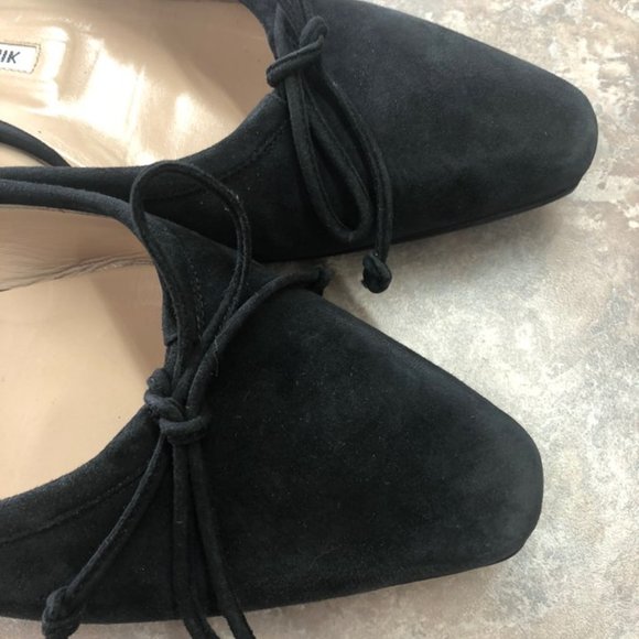Manolo Blahnik Ballerimu Suede Mules IT40 size - Picture 6 of 8